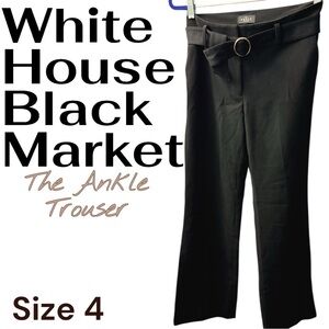 White House Black Market Black Straight Leg Pants